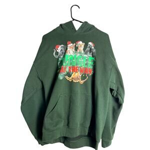 BUSCH GARDENS Jungle All The Way 2021 Christmas Hoodie/Hooded Sweatshirt, Size L